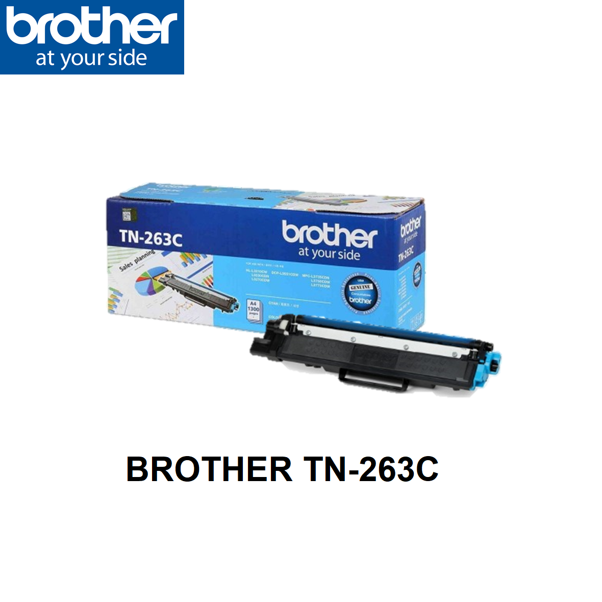 Cartridge Toner Original TN-261 TN261 Yellow, Printer Brother MFC-9330CDW  MFC-9140CDN HL-3170CDW HL-3150CDN