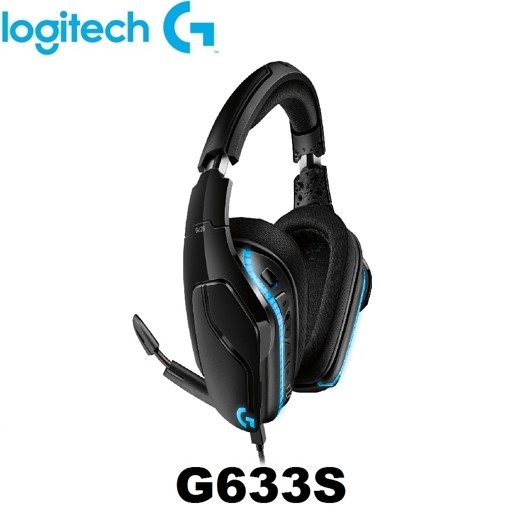 LOGITECH G633S 7.1 SURROUND SOUND LIGHTSYNC GAMING HEADSET ( 2 YEAR ...