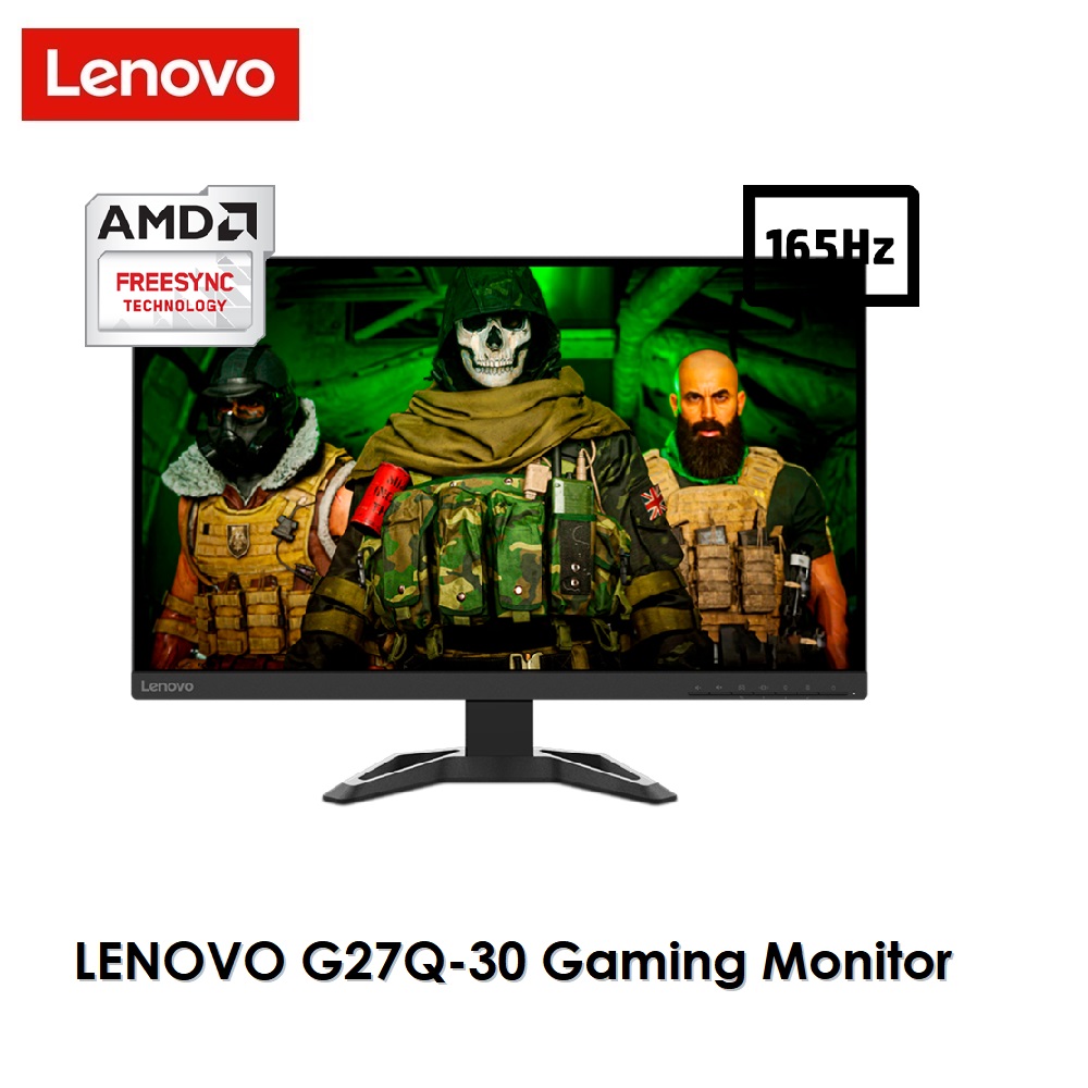 Monitor Gamer Lenovo G27q-20 QHD 27 165Hz Raven Black