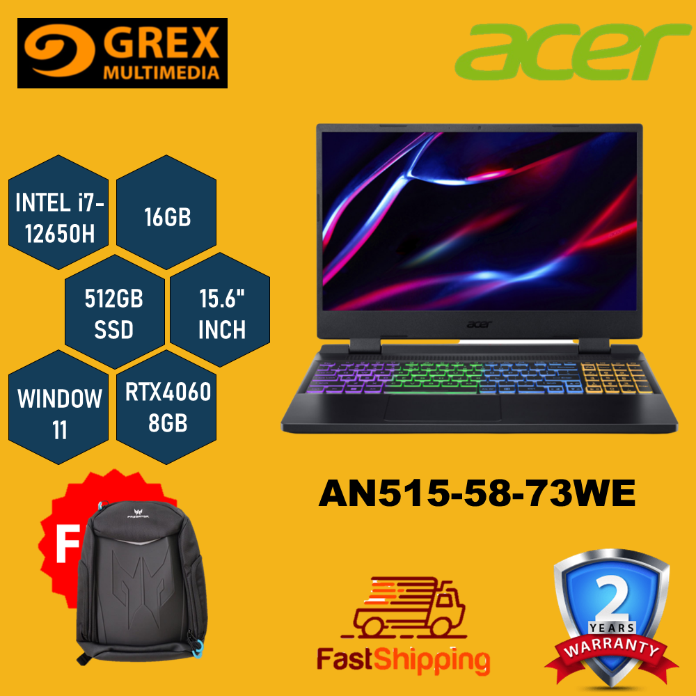  Acer Nitro Backpack - for All 15.6 Gaming Laptops