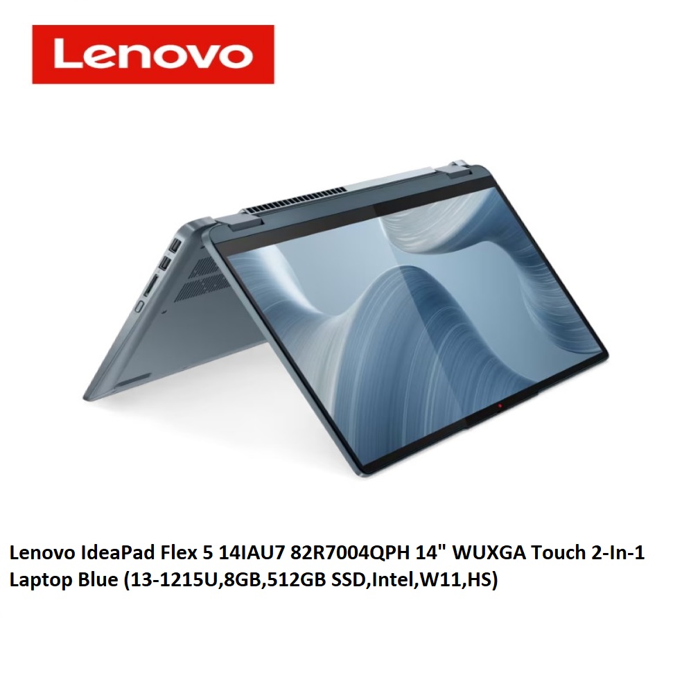 Lenovo Ideapad Flex 5 14iau7 82r7004qph 14 Wuxga Touch 2 In 1 Laptop Blue 13 1215u8gb512gb