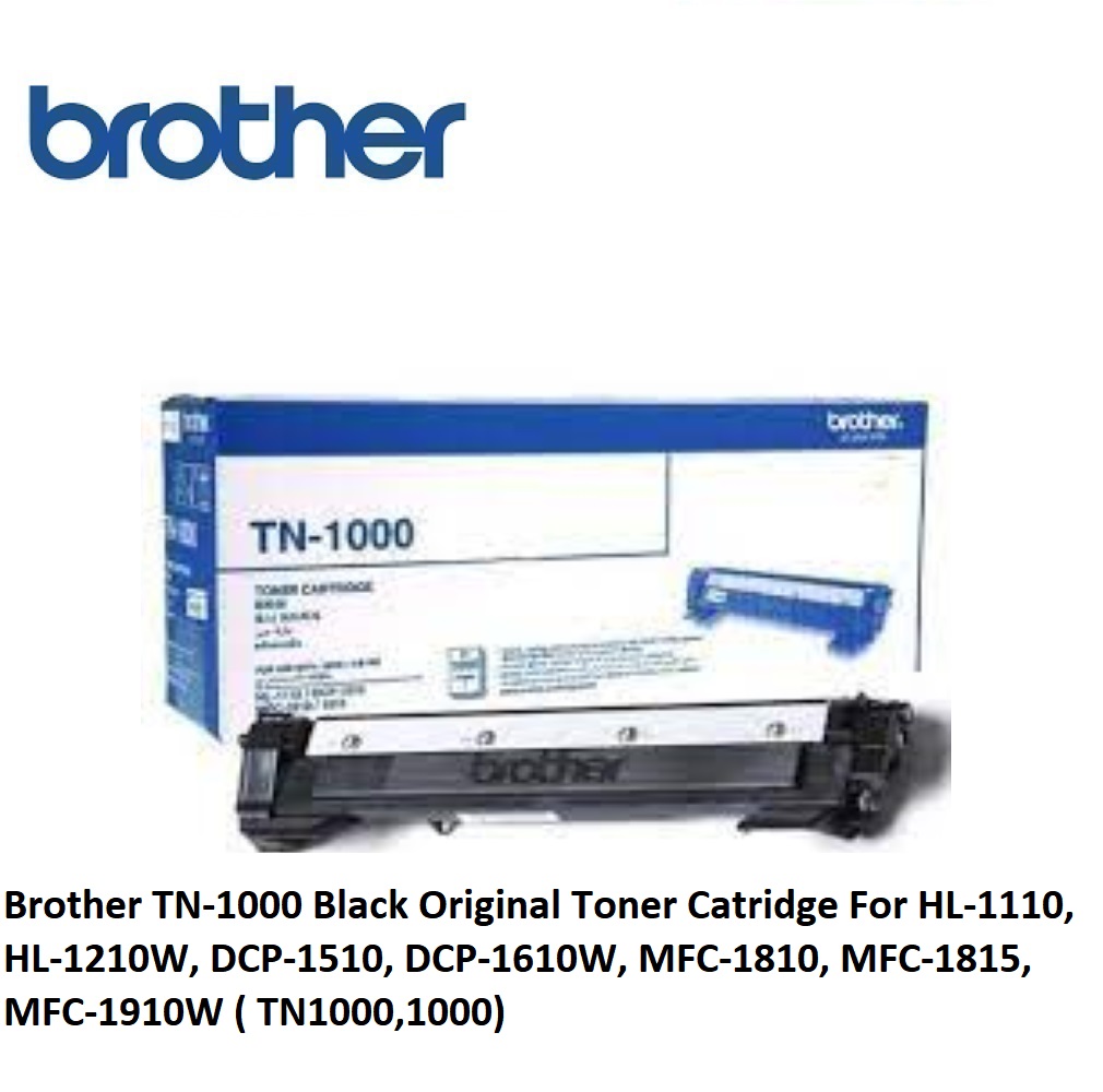 Brother TN-1000 Black Original Toner Catridge For HL-1110, HL