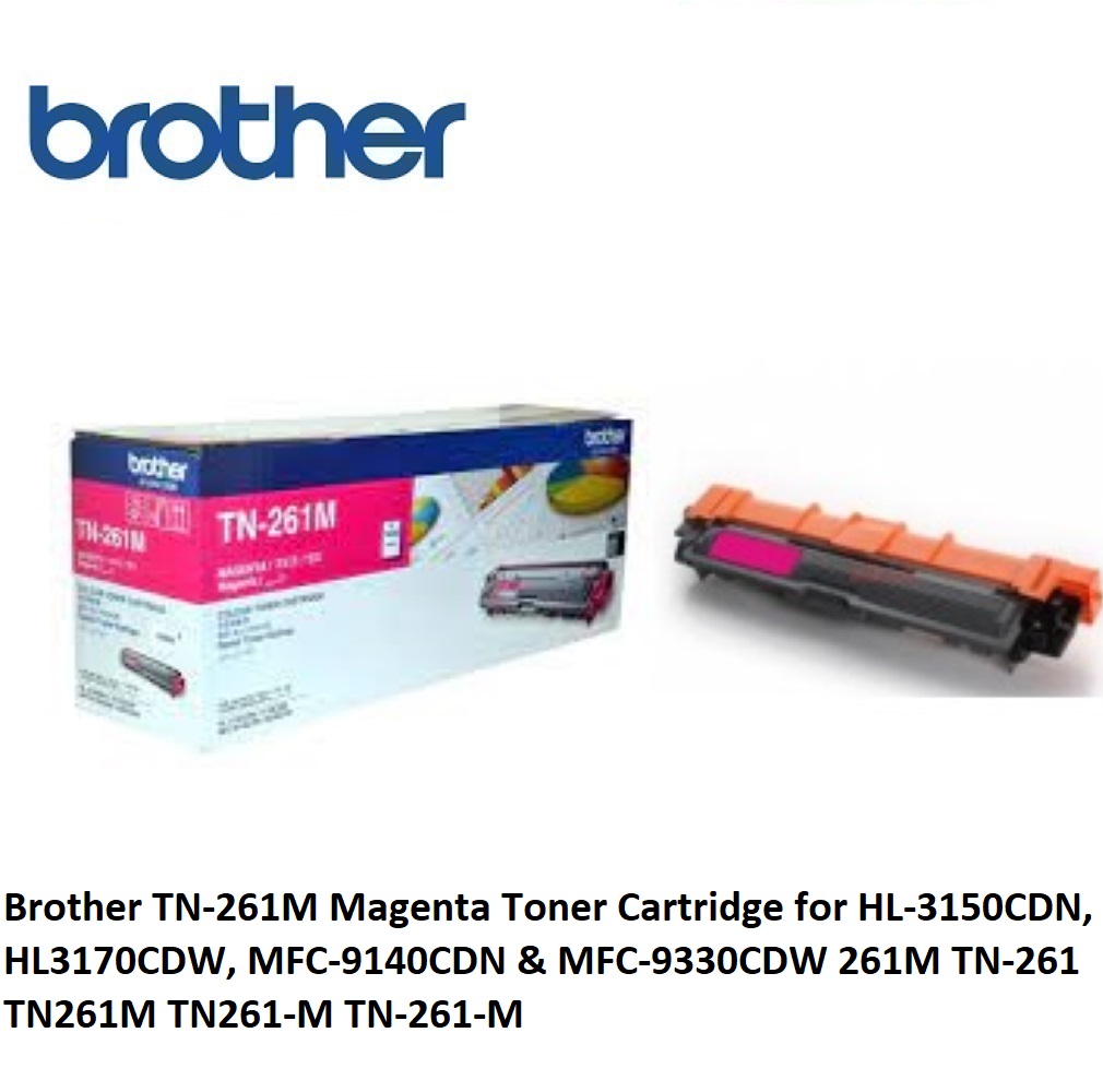 Cartridge Toner Original TN-261 TN261 Yellow, Printer Brother MFC-9330CDW  MFC-9140CDN HL-3170CDW HL-3150CDN